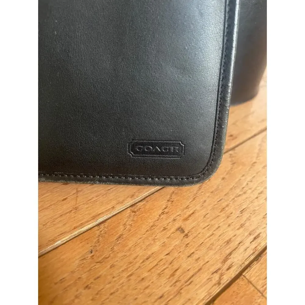vintage COACH BUSINESS ORGANIZER BLACK  (100